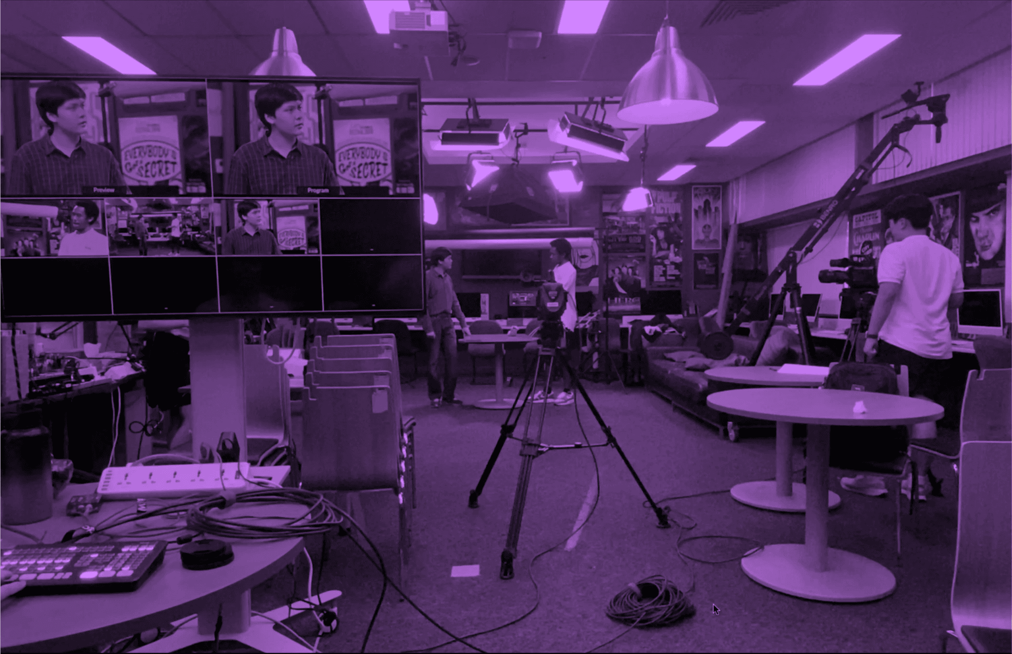 Multi-camera film production setup